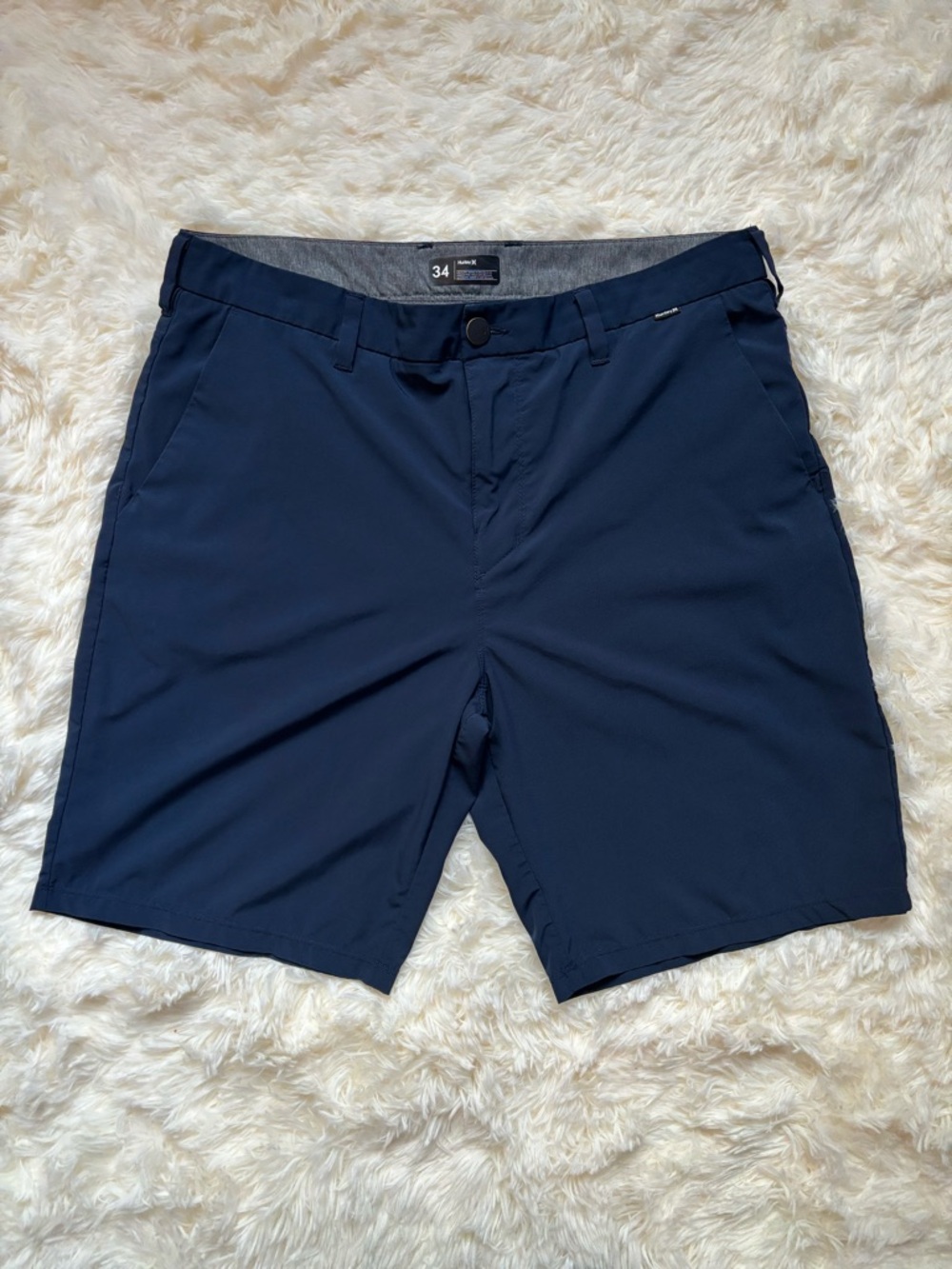 Hurley Men's Navy Performance Chino Shorts - Size 34